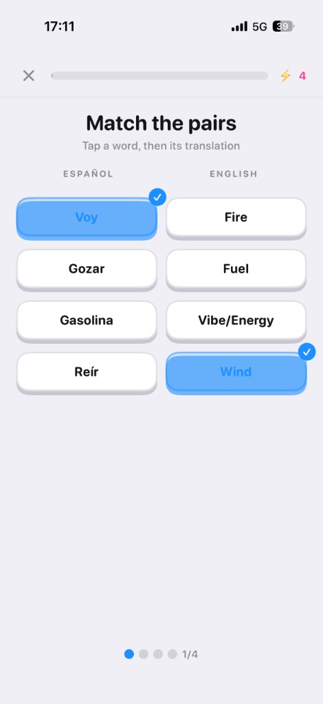 Bopp matching pairs screen
